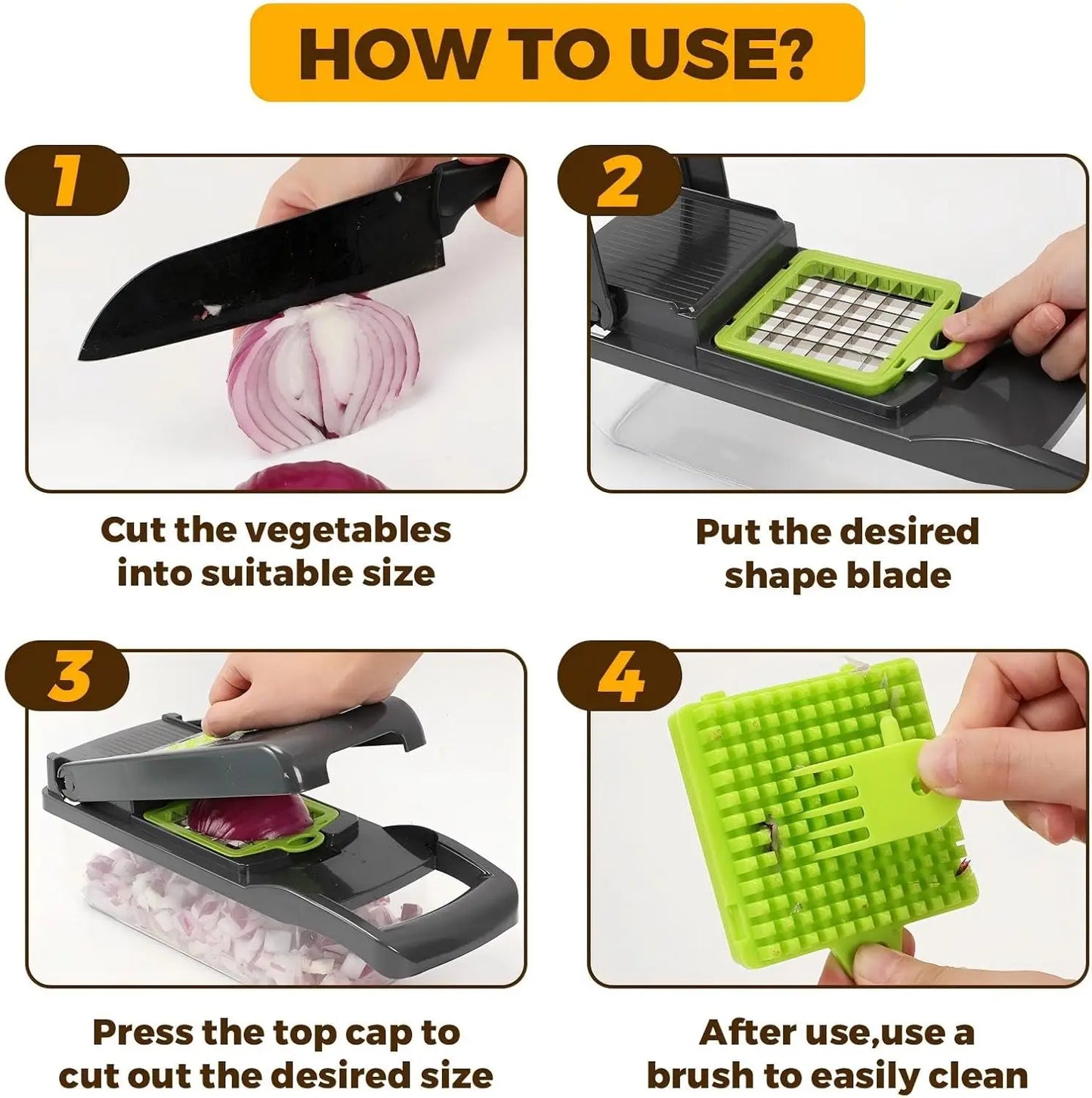 13-in-1 Multifunctional Vegetable Chopper – Quick & Easy Food Prep