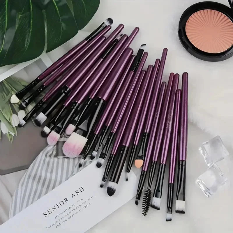 20-Piece Makeup Brush Set – Complete Cosmetic Brushes