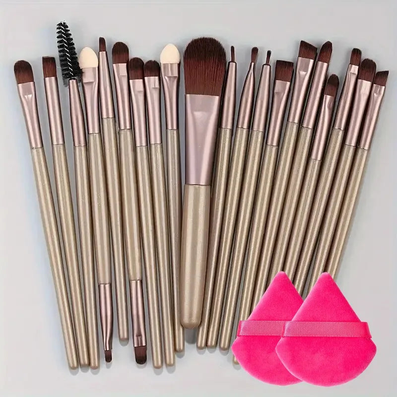 20-Piece Makeup Brush Set – Complete Cosmetic Brushes