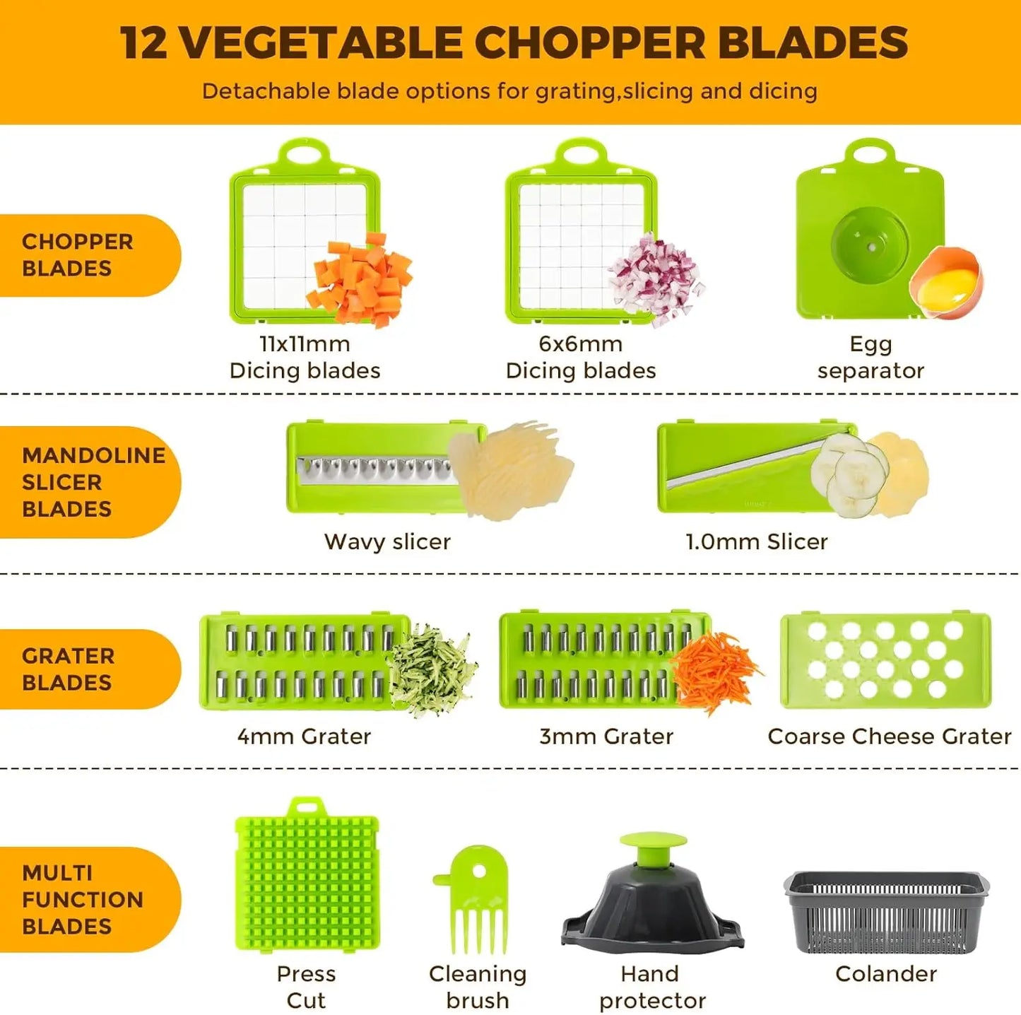 13-in-1 Multifunctional Vegetable Chopper – Quick & Easy Food Prep