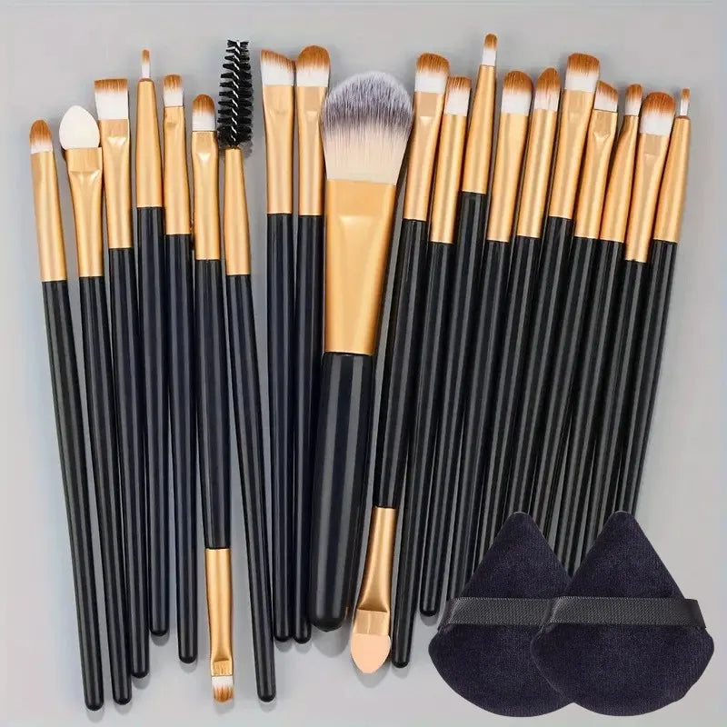 20-Piece Makeup Brush Set – Complete Cosmetic Brushes