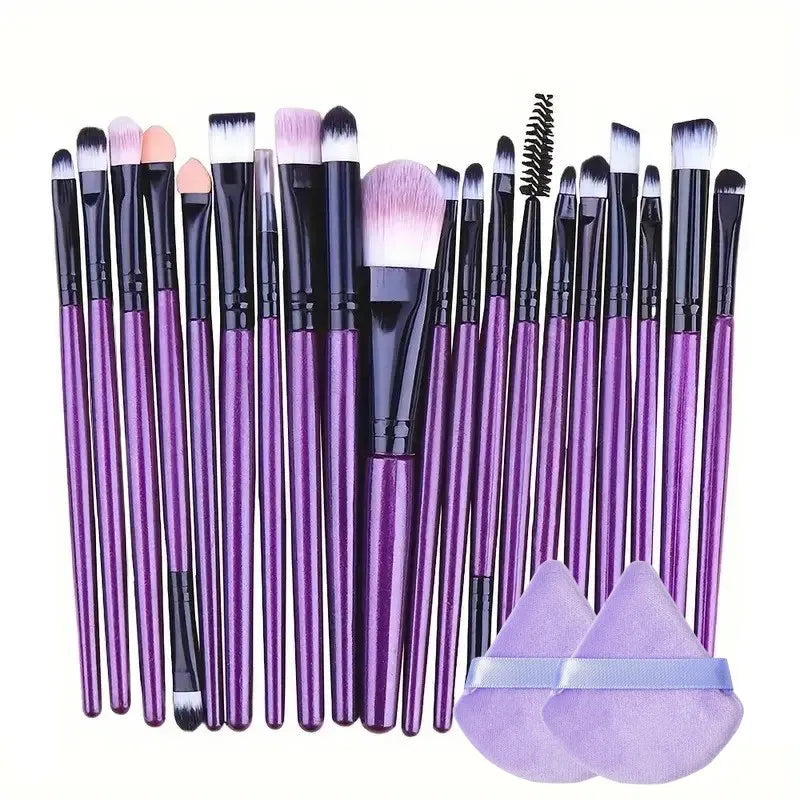 20-Piece Makeup Brush Set – Complete Cosmetic Brushes