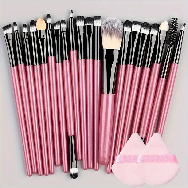 20-Piece Makeup Brush Set – Complete Cosmetic Brushes