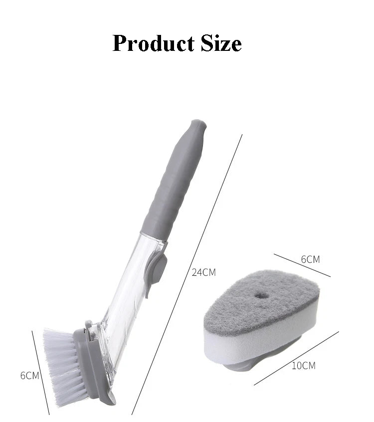 WIKHOSTAR 2-in-1 Kitchen Cleaning Brush