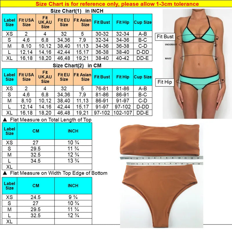 Summer Push-Up Brazilian Bikini Set