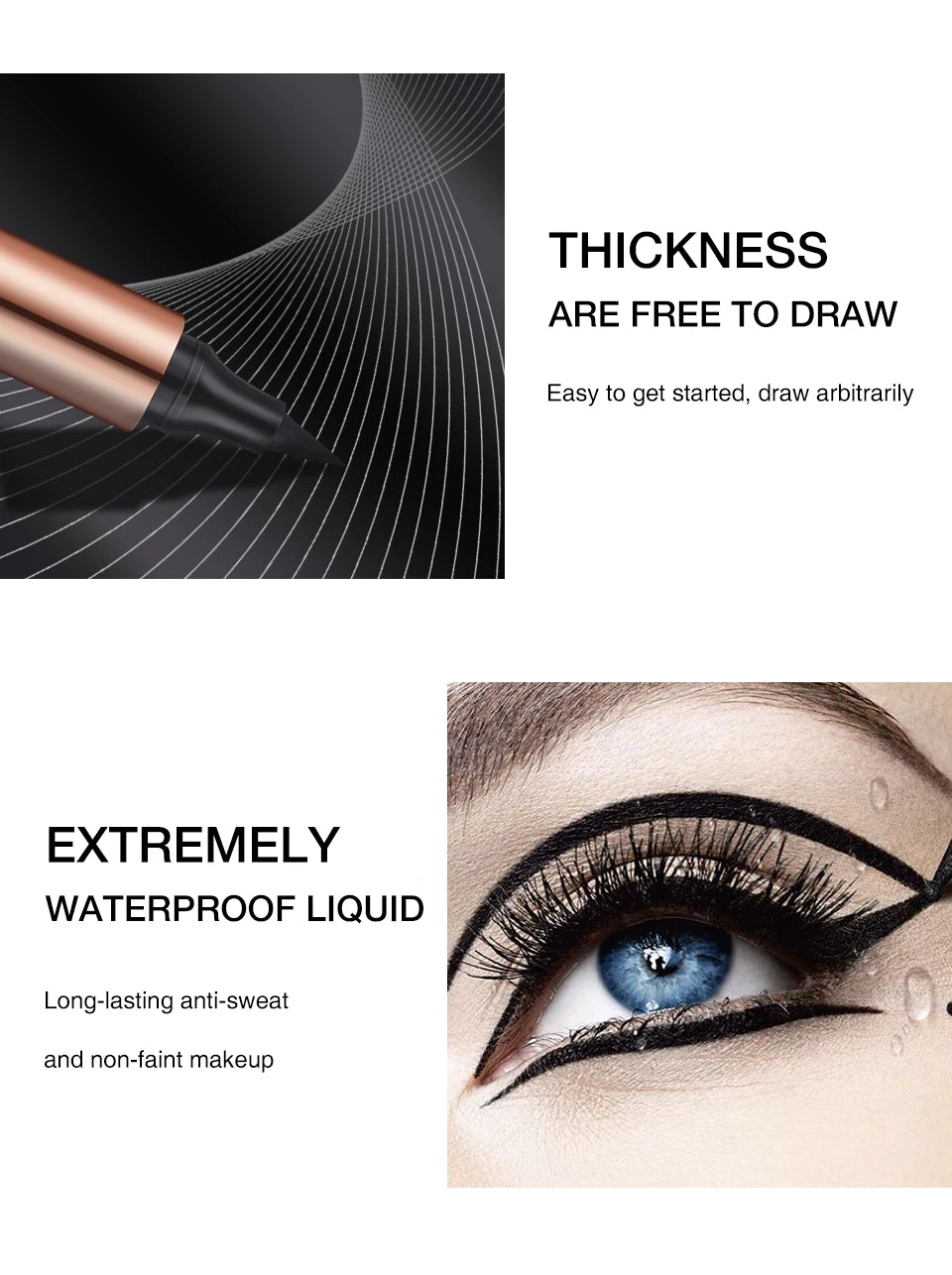O.TWO.O Black Liquid Eyeliner Pen