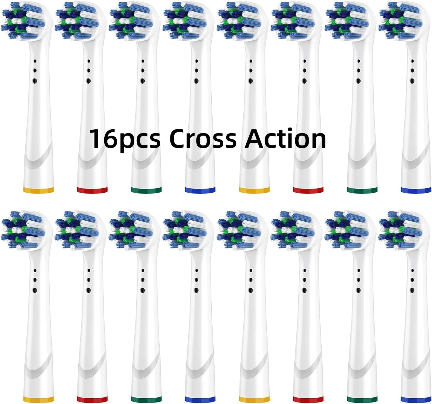 16/20PCS Brush Head nozzles for Oral B Electric Toothbrush Replacement Head Refill Sensitive Floss Cross Action (Not for iO)