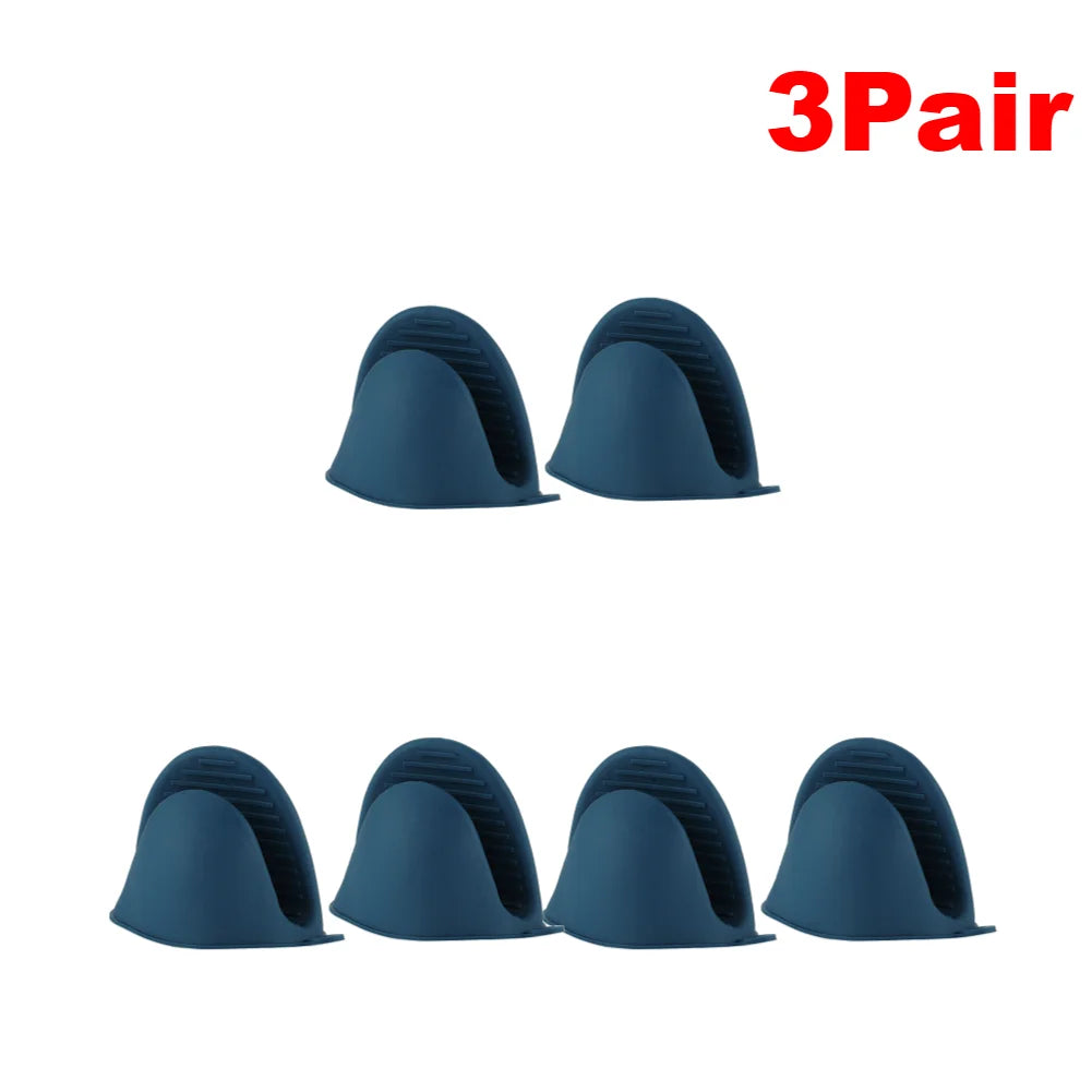 Heat Resistant Silicone Oven Mitts & Pot Holders