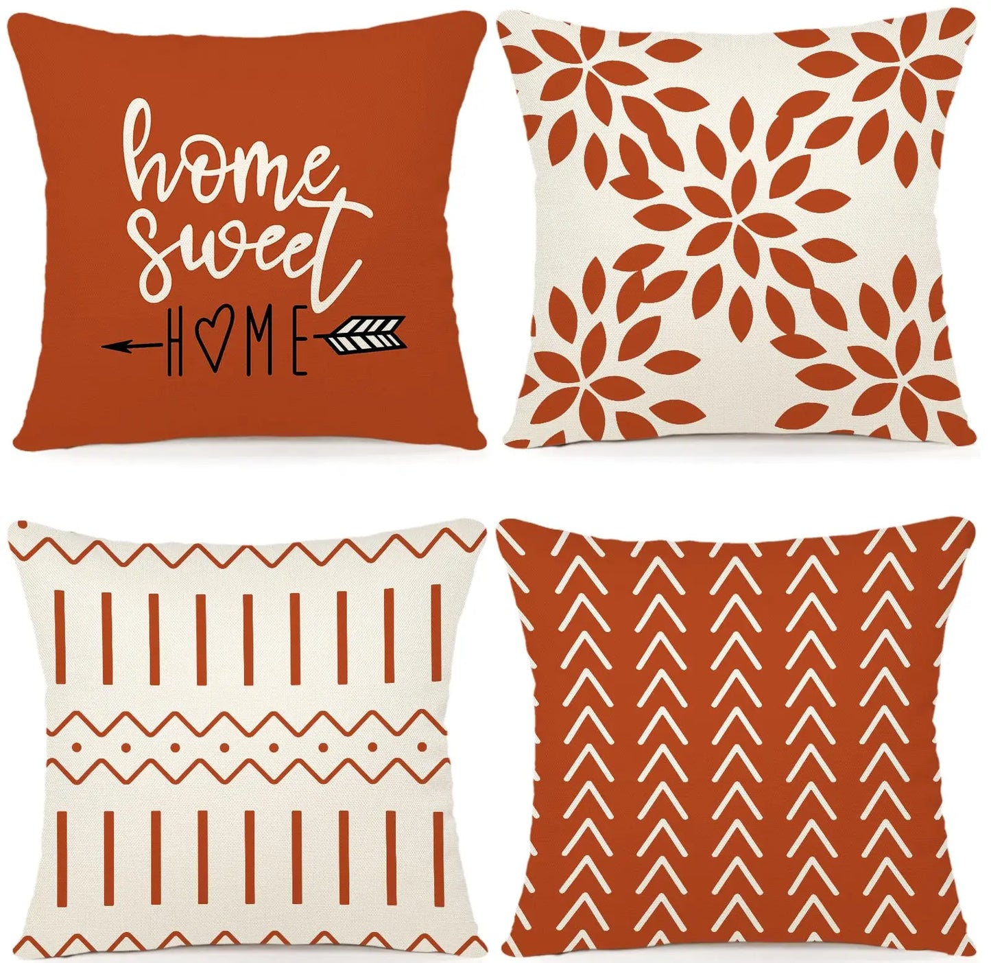 Set of 4 Pillow Covers (18x18in)