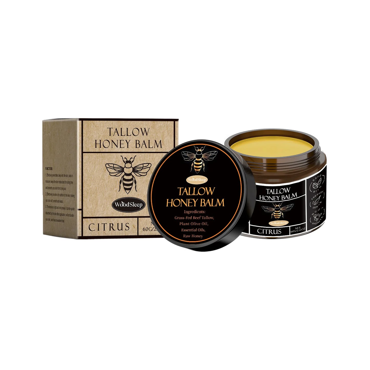 Tallow Honey Facial Balm – Soothe, Repair & Nourish Your Skin