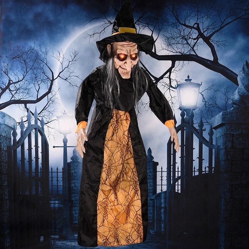 Halloween Witch & Ghost Glowing Pendant