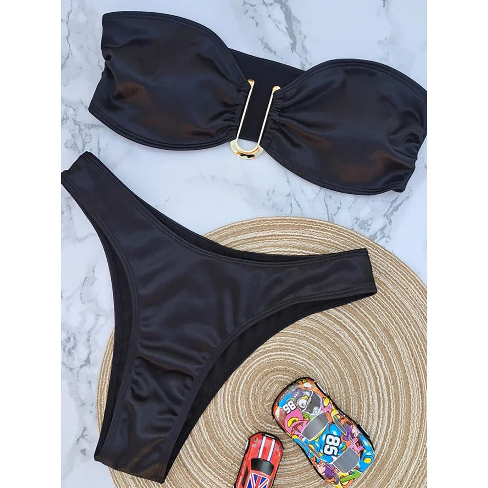 Bandeau Bikini Swimsuit