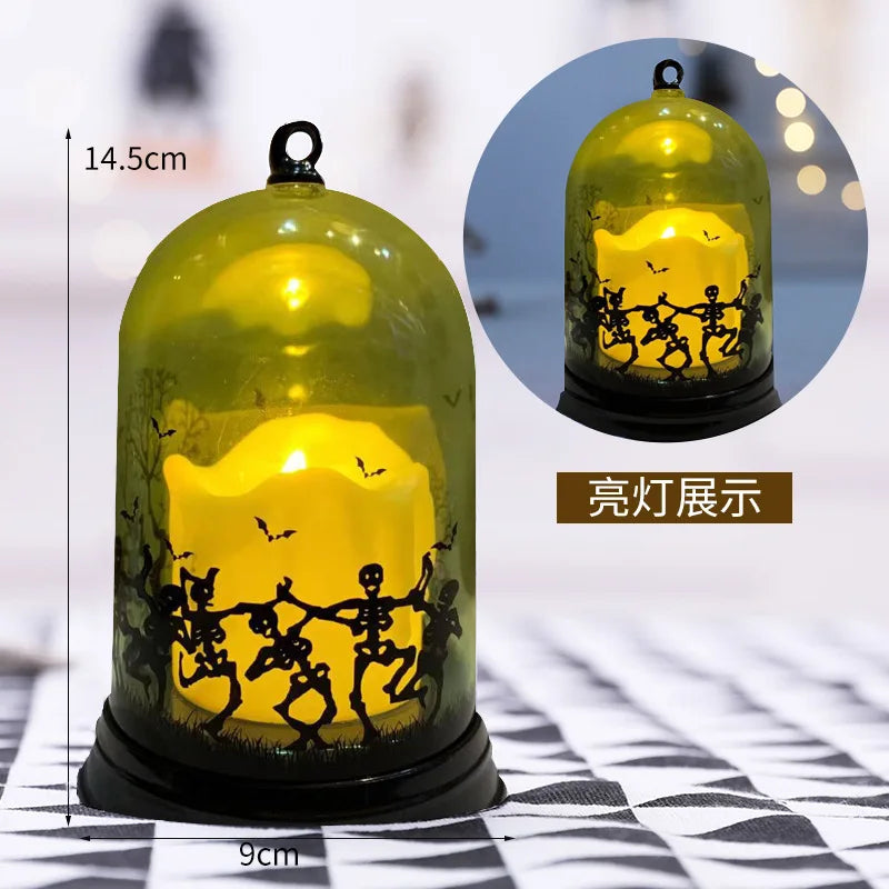 Halloween Pumpkin & Witch Lampshade
