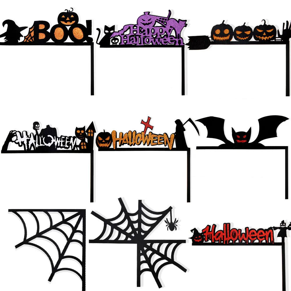 Halloween Door Frame Decoration – Bats, Pumpkins & Spider Webs