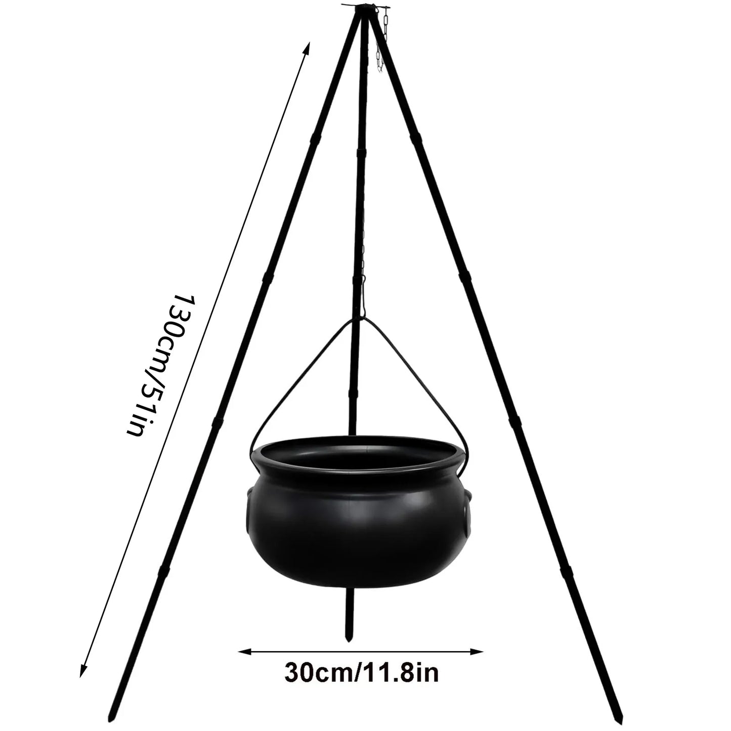 Outdoor Halloween Witch Cauldron