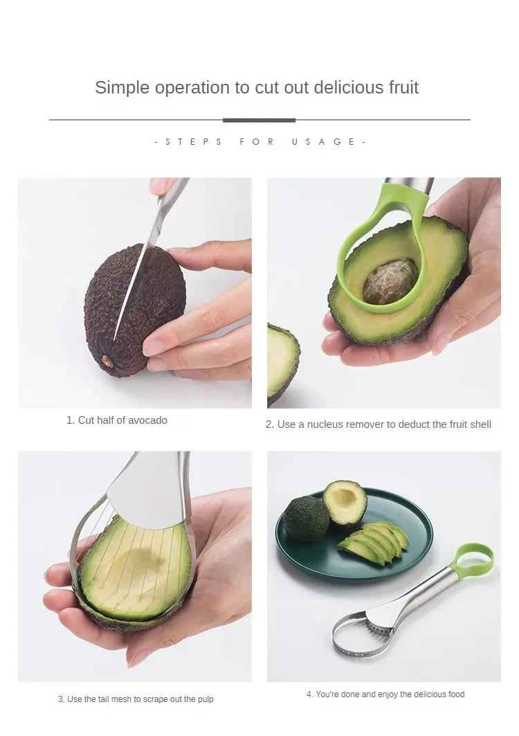 Stainless Steel Avocado Knife & Fruit Cutter