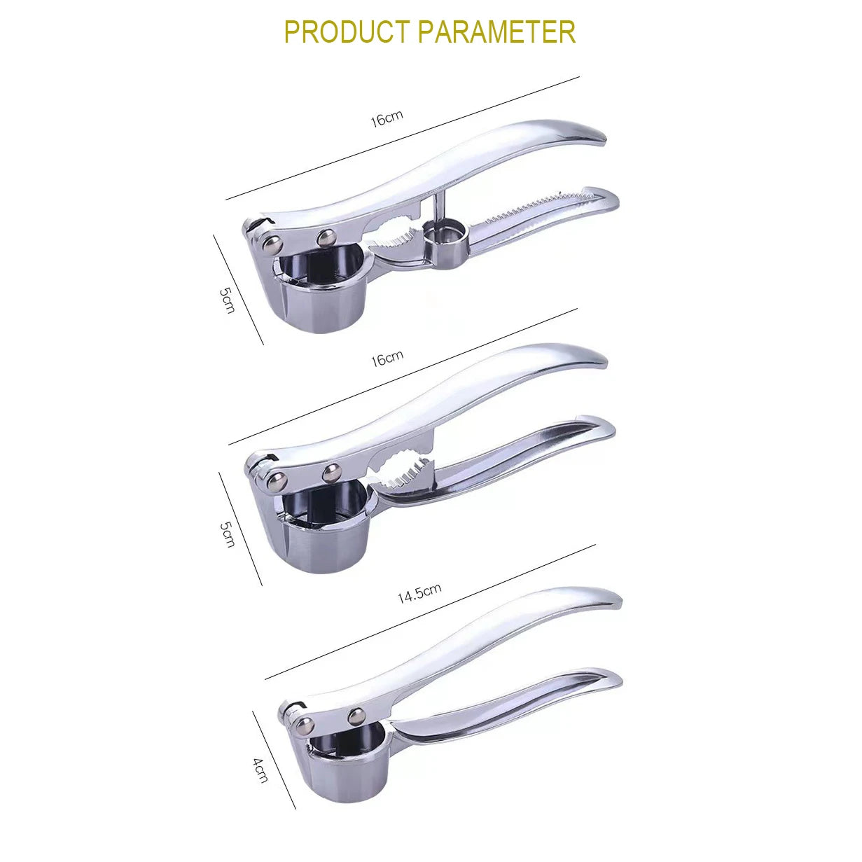 Stainless Steel Garlic & Ginger Press