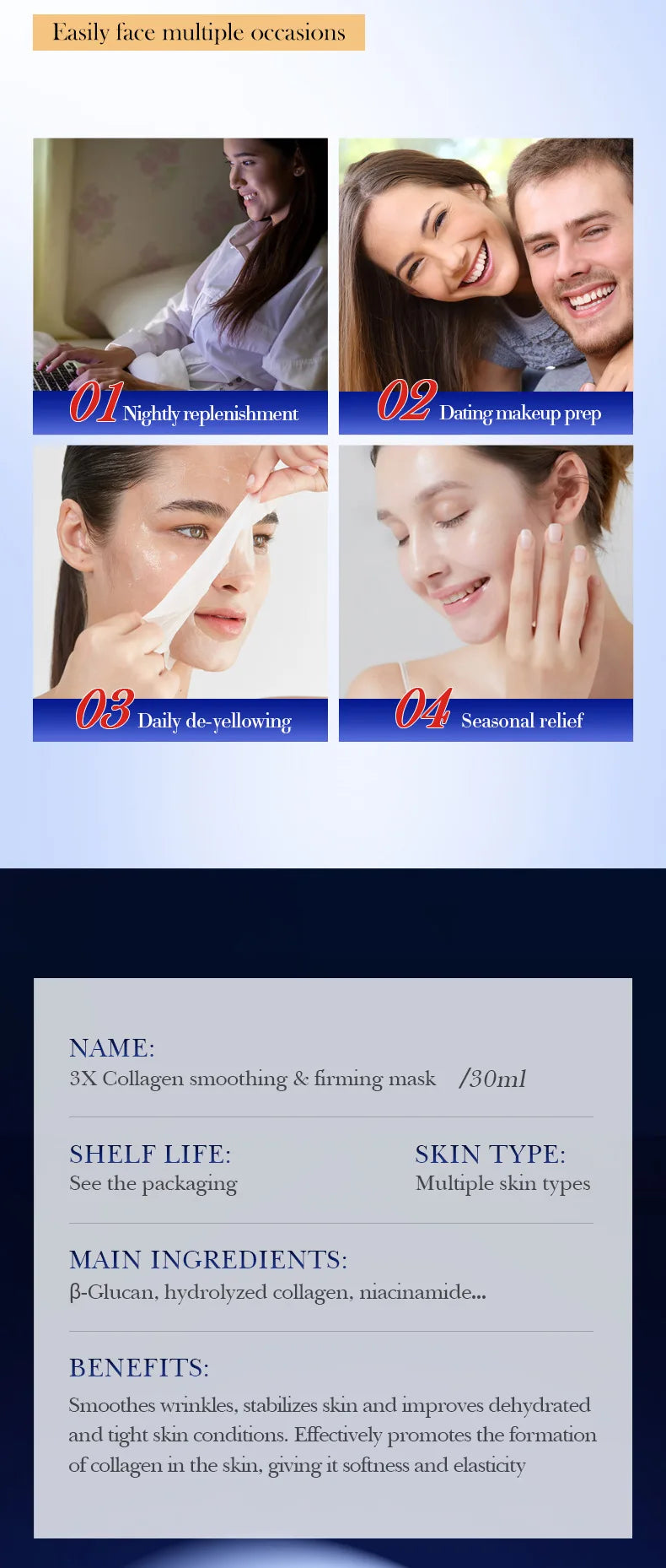 SADOER Collagen Face Masks