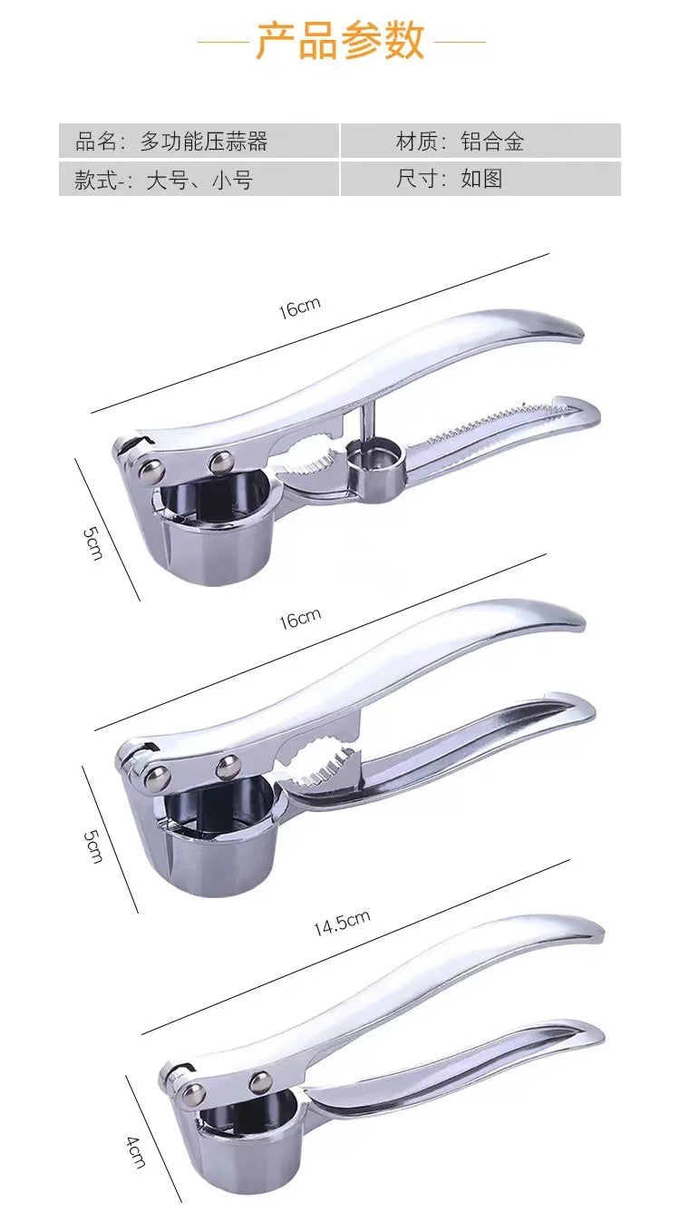 Stainless Steel Garlic & Ginger Press