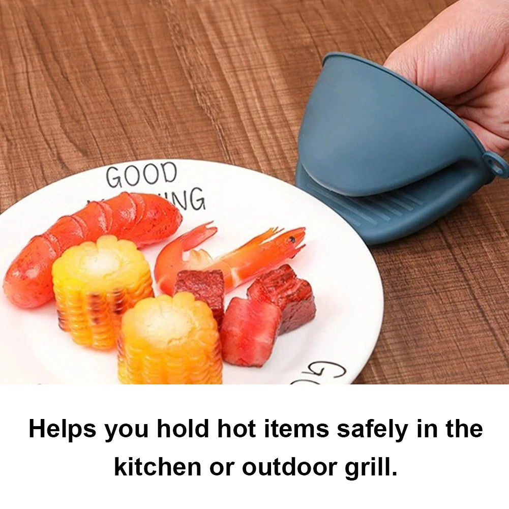 Heat Resistant Silicone Oven Mitts & Pot Holders