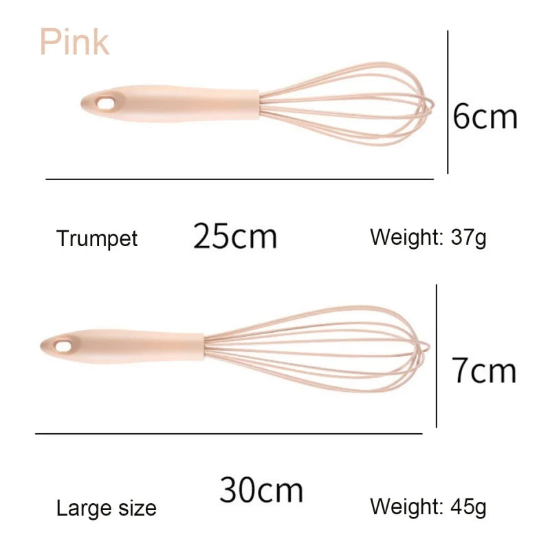 Manual Egg Beater – High-Quality Silicone & Stainless Steel