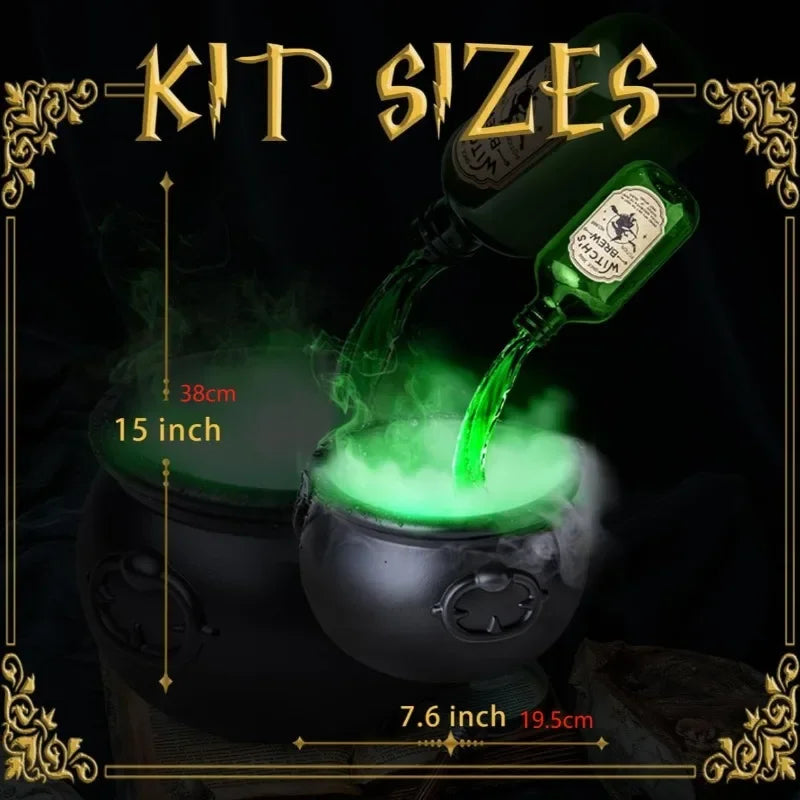 Halloween Black Witch Bowl & Magic Float Bottle
