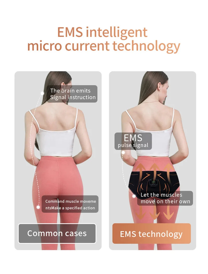 EMS Muscle Stimulator Hips Trainer Glute Trainer Electric Buttocks Massager Muscle Toner Help Lift Shape Tighten Butt Women Men