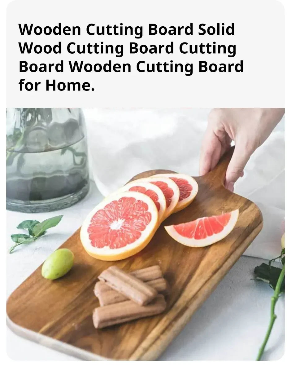 Wooden Cutting Board with Handle