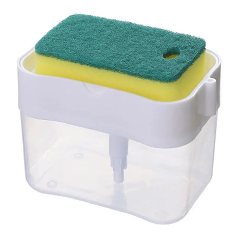 Kitchen Soap Dispenser with Sponge Caddy