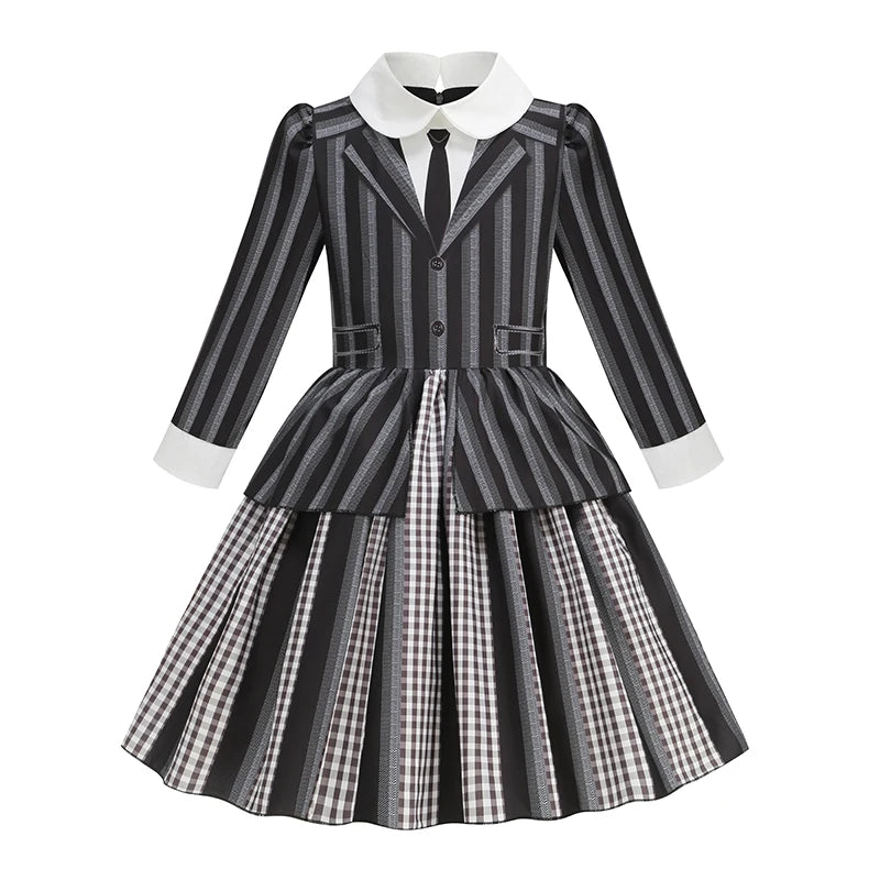 Children’s Halloween Cosplay Costume WEDNESDAY