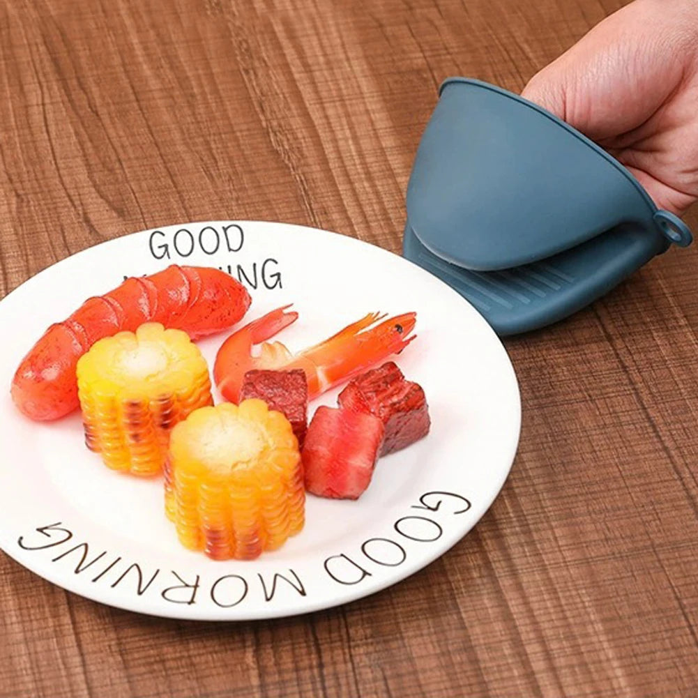 Heat Resistant Silicone Oven Mitts & Pot Holders