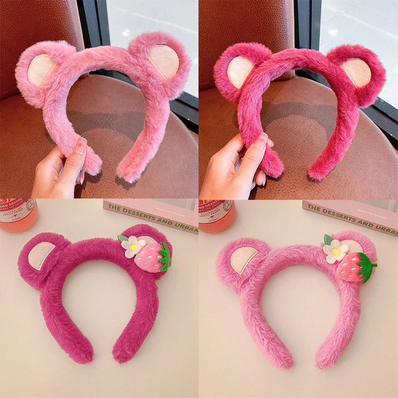 Strawberry Bear Plush Hairband