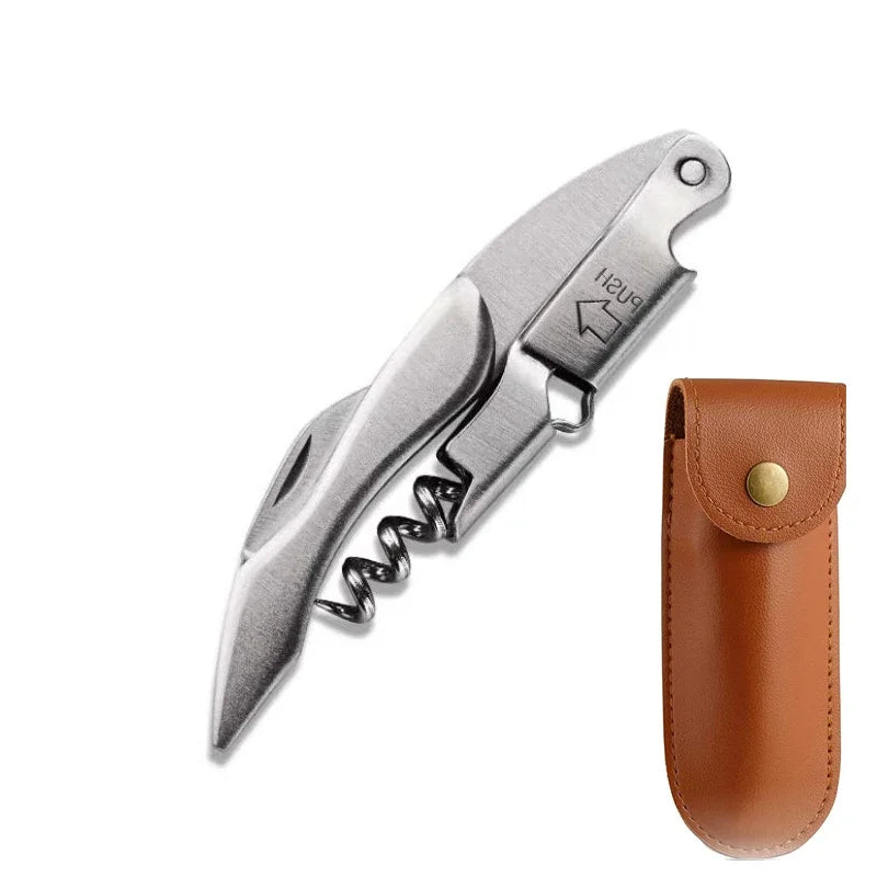 Wood Handle Corkscrew Wine Opener Gift Set