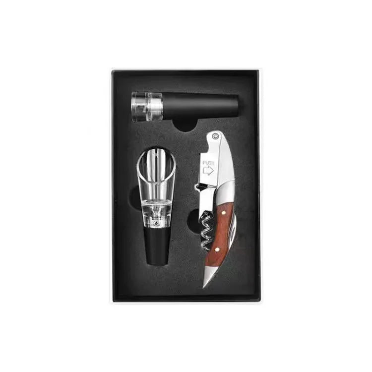 Wood Handle Corkscrew Wine Opener Gift Set