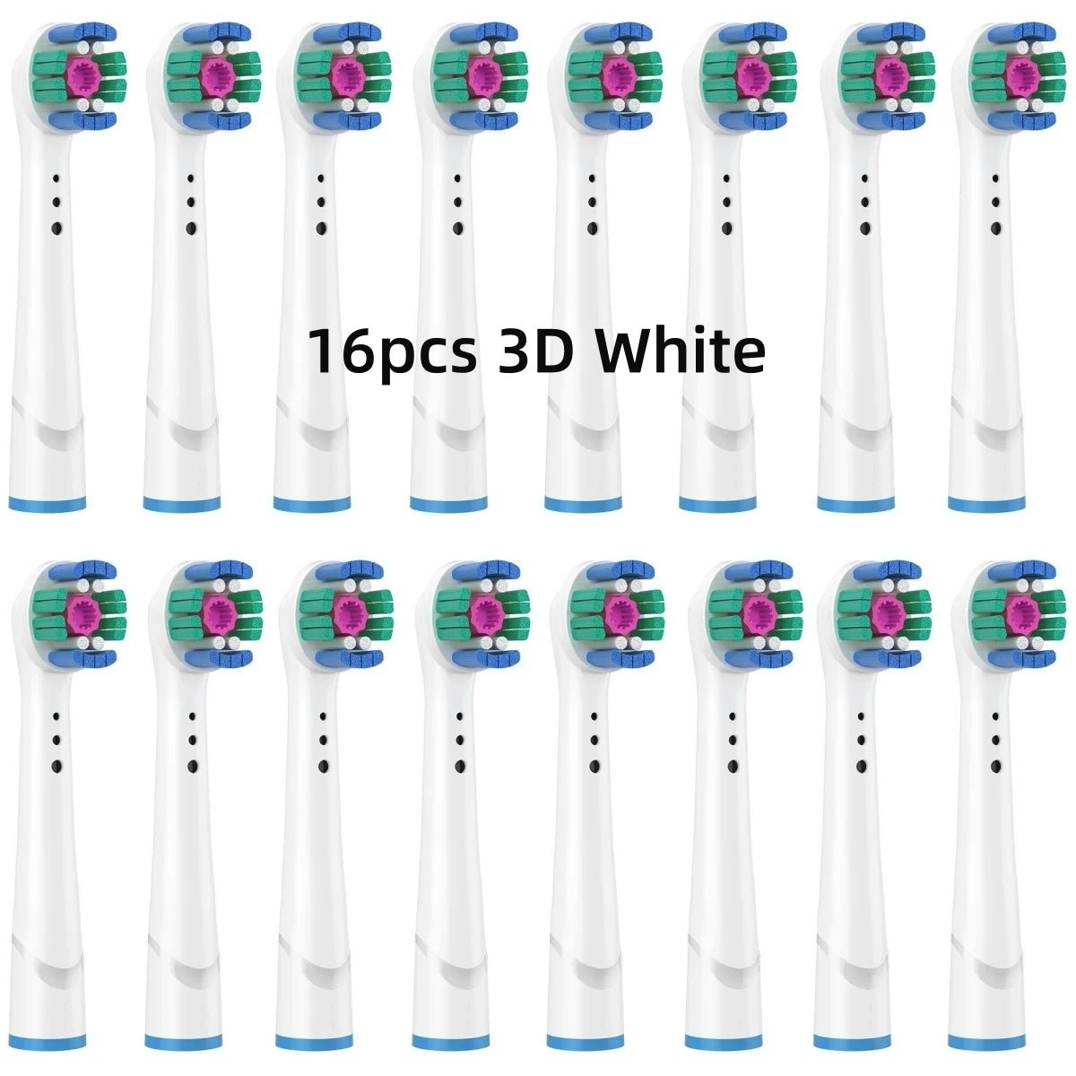 16/20PCS Brush Head nozzles for Oral B Electric Toothbrush Replacement Head Refill Sensitive Floss Cross Action (Not for iO)
