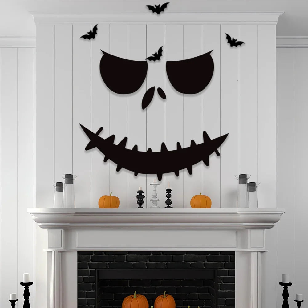 Halloween Felt Wall & Door Stickers – Skeletons, Pumpkins & Ghosts