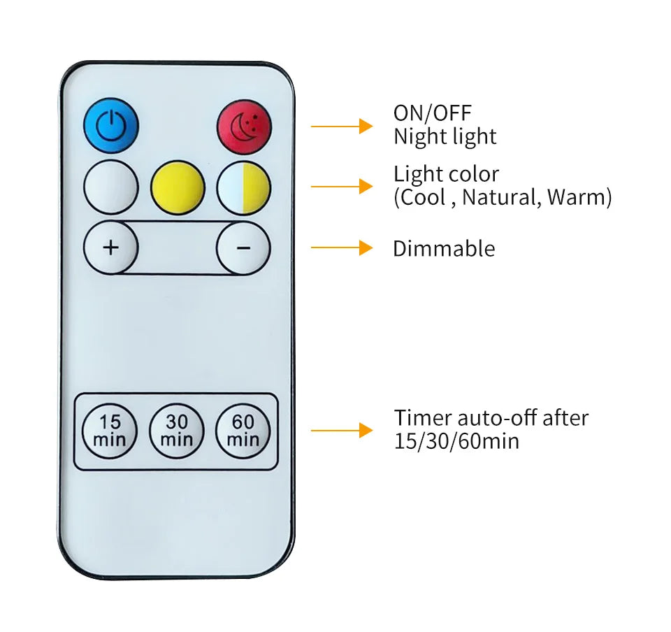 LED Night Lamp with Clock Display
