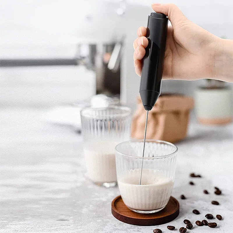 Mini Electric Milk Foamer Blender Wireless Coffee Whisk Mixer Handheld Egg Beater Cappuccino Frother Mixer Kitchen Whisk Tools