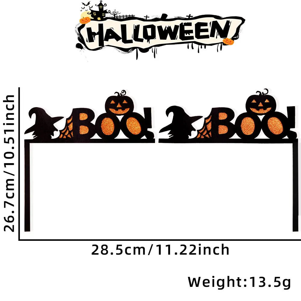 Halloween Door Frame Decoration – Bats, Pumpkins & Spider Webs