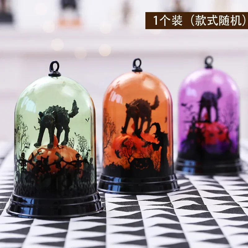 Halloween Pumpkin & Witch Lampshade