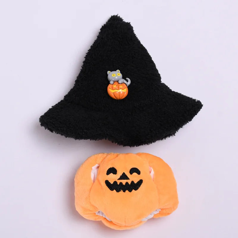 Labubu 3.0 Pumpkin Doll Clothes – Halloween Outfit for 15/17cm Dolls