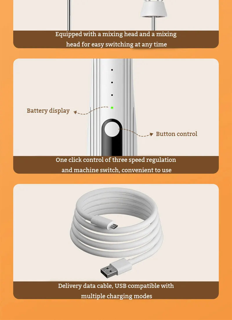 Handheld Electric Milk Frother