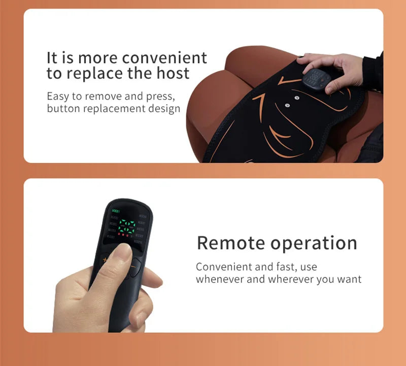 EMS Muscle Stimulator Hips Trainer Glute Trainer Electric Buttocks Massager Muscle Toner Help Lift Shape Tighten Butt Women Men