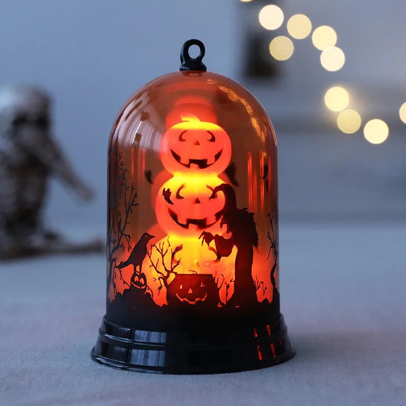 Halloween Pumpkin & Witch Lampshade