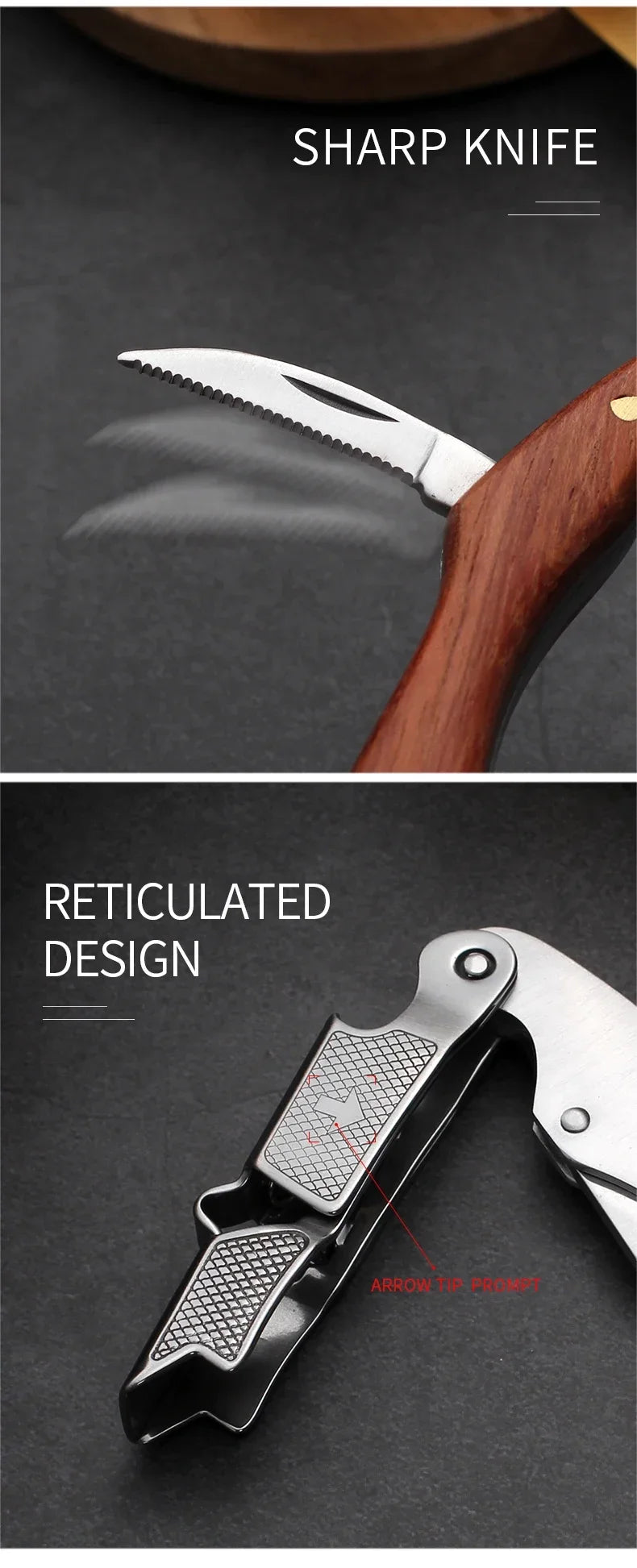 Wood Handle Corkscrew Wine Opener Gift Set