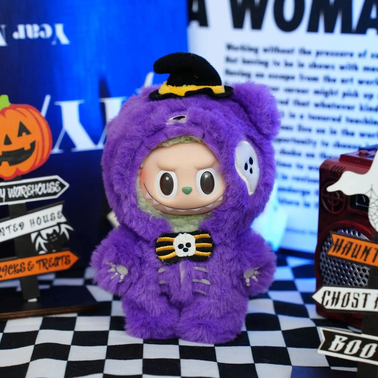 Labubu 3.0 Pumpkin Doll Clothes – Halloween Outfit for 15/17cm Dolls