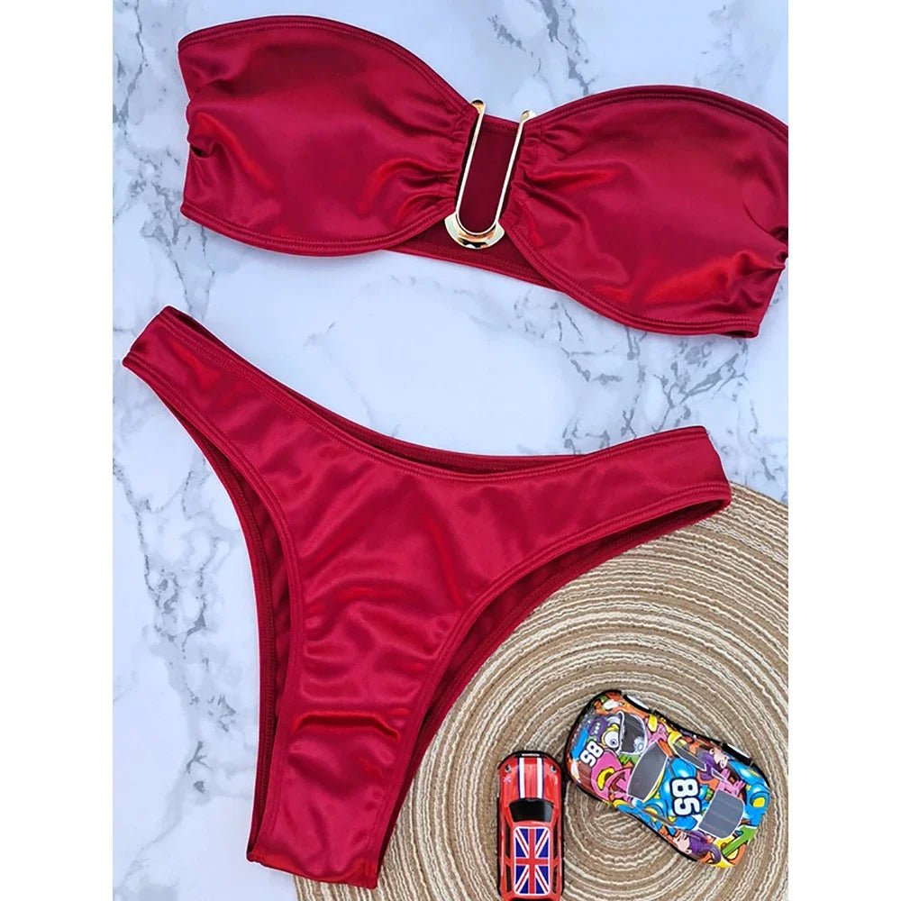 Bandeau Bikini Swimsuit