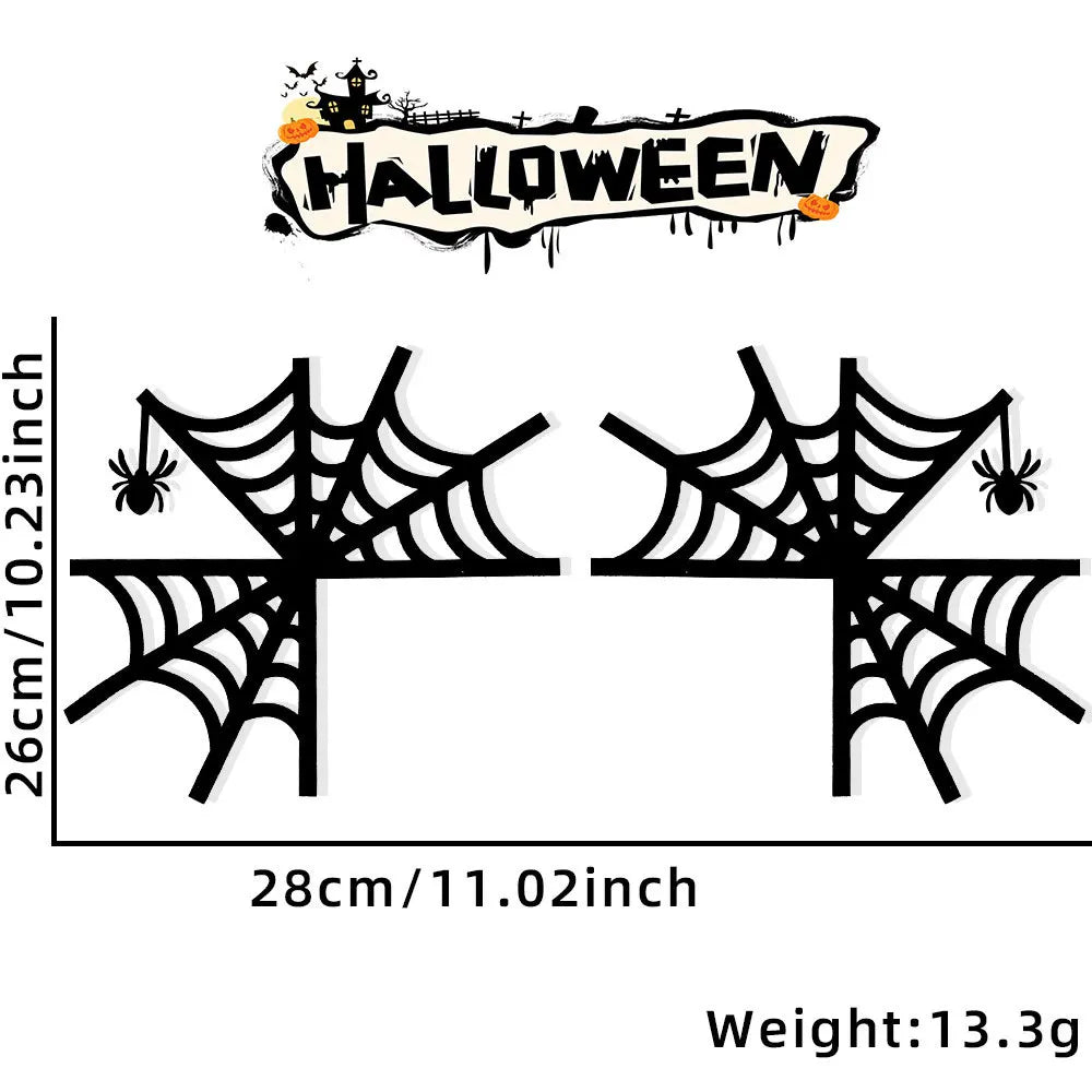 Halloween Door Frame Decoration – Bats, Pumpkins & Spider Webs