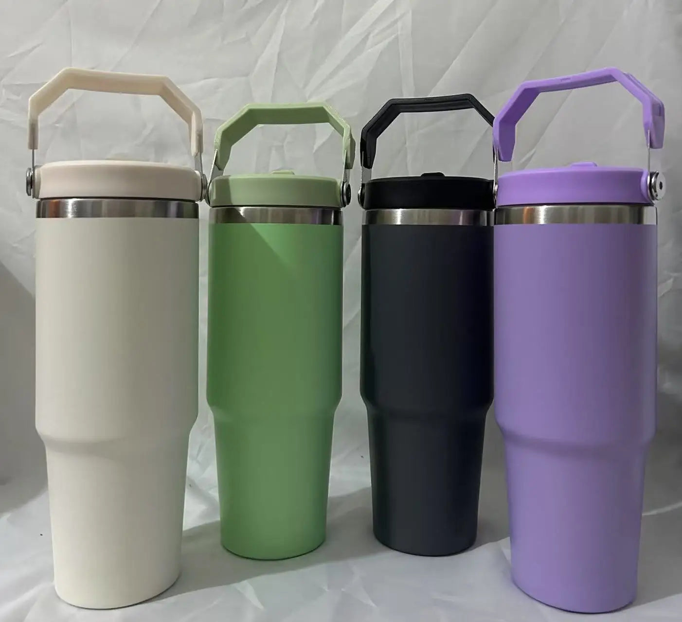 30 oz Vacuum Thermos Cup with Treatment Double Layer Thermos Cup Stainless Steel Sports Water Bottle Hot and Cold Drinks