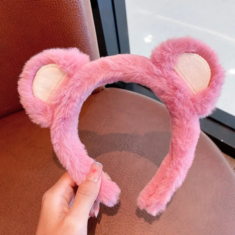 Strawberry Bear Plush Hairband